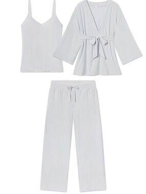 LAKE Maternity Three-Piece Set in Fog SZ M